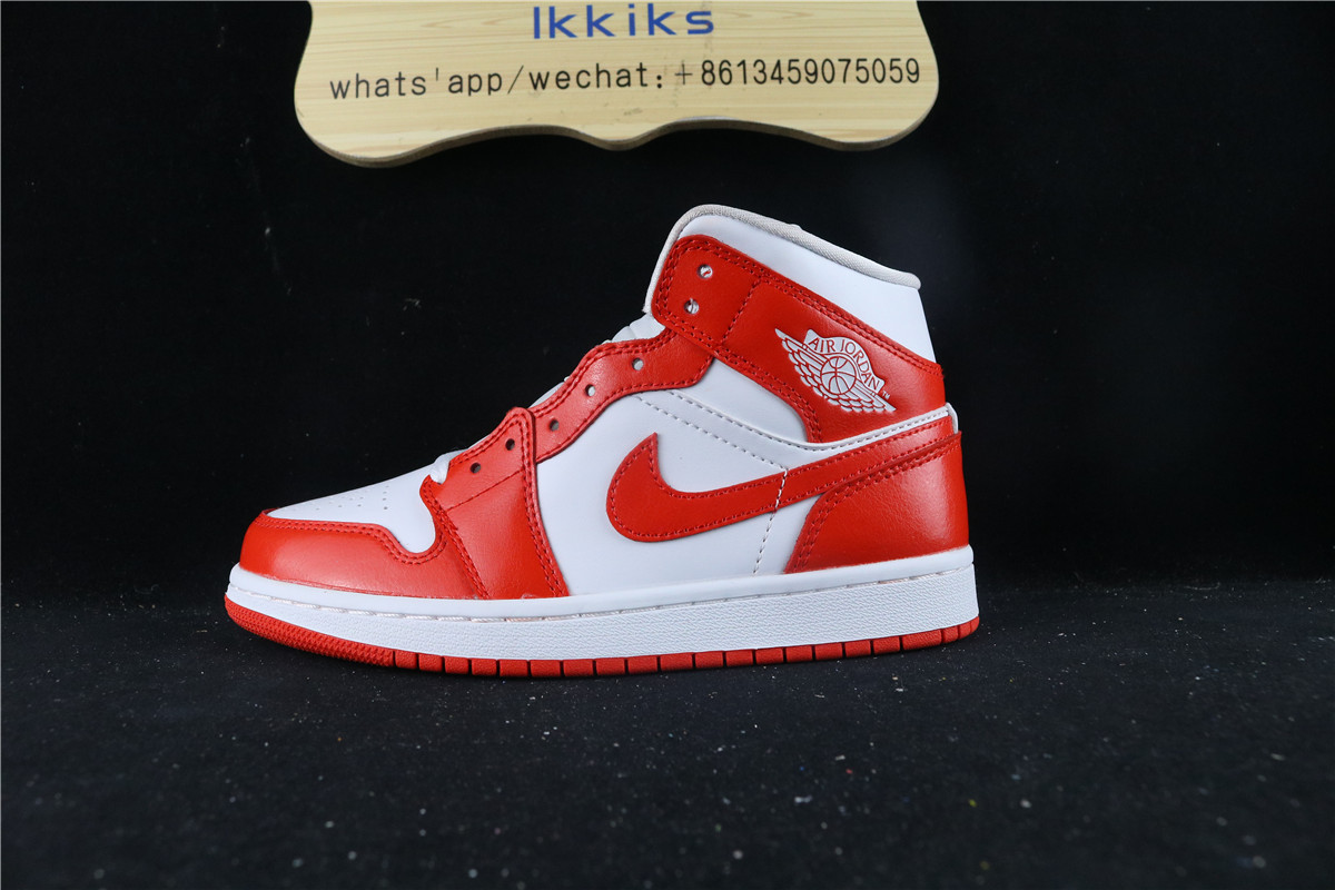 Air Jordan 1 Mid Orange White